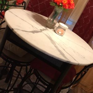 Marble 3 piece table set
